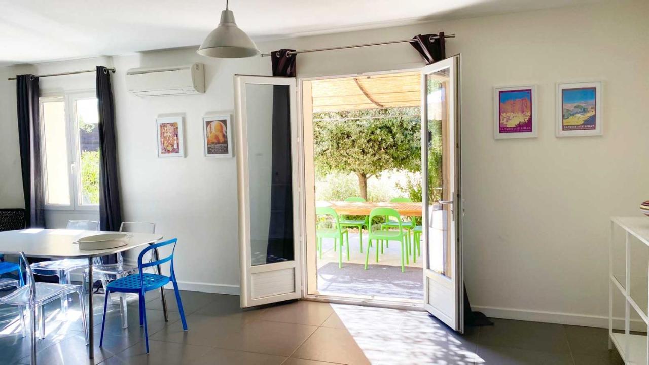 Villa Spacieuse Avec Terrasse Et Vue Mont Ventoux Entrechaux Ngoại thất bức ảnh